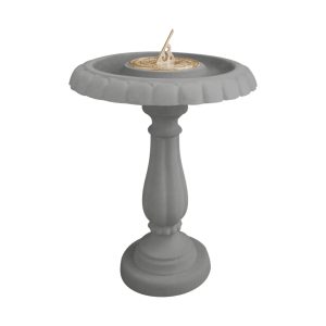 Heritage Brass Sundial Birdbath_HSBB-CHARCOAL