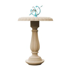 Heritage Turquoise Small Armillary Sundial Bird Bath