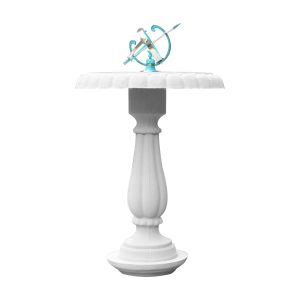 Heritage Turquoise Small Armillary Sundial Bird Bath