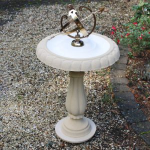Heritage Armillary Sundial Birdbath
