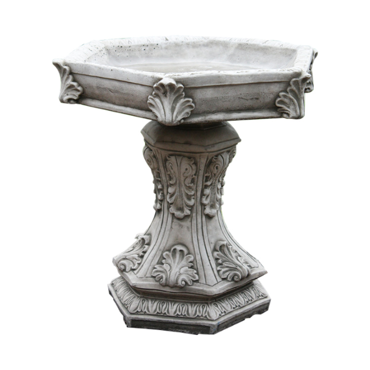 Hexagon Leaf Birdbath-HLBB-4-101