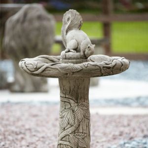 Ivy Squirrel Birdbath ISQBB-4-022