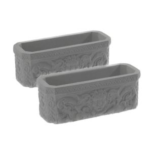 Pair Lion Trough_LN-TR-2X-CHARCOAL
