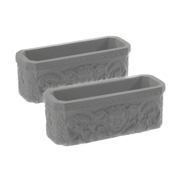 Pair Lion Trough_LN-TR-2X-CHARCOAL