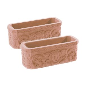 Pair Lion Trough_LN-TR-2X-TERRACOTTA