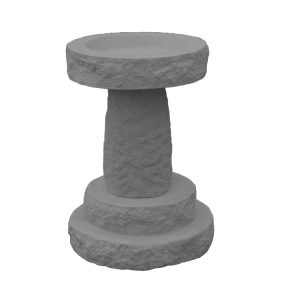 Rustic Birdbath_RST-BB-CHARCOAL
