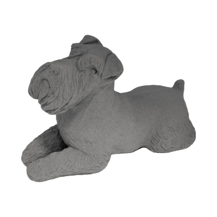 Schnauzer Dog_10-819 side-CHARCOAL