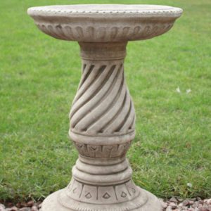 Scroll Stone Bird Bath SBB-4-006