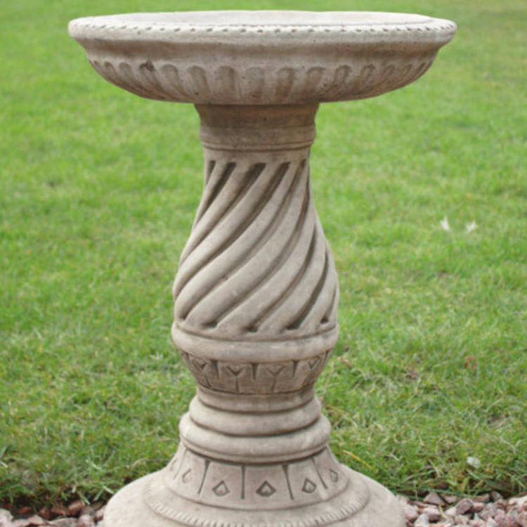 Scroll Stone Bird Bath SBB-4-006