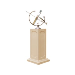 Square Pedestal Armillary Sundial
