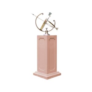 Square Pedestal Armillary Sundial_SQPEDAS-TERRACOTTA
