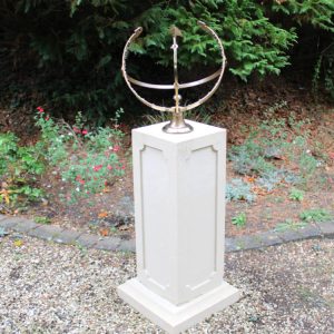 Square Pedestal Armillary Sundial