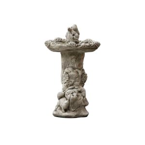 Squirrel Wildlife Stone Bird Bath SWBB-4-001