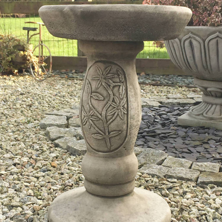 Sunflower Stone Bird Bath SFBB-4-025