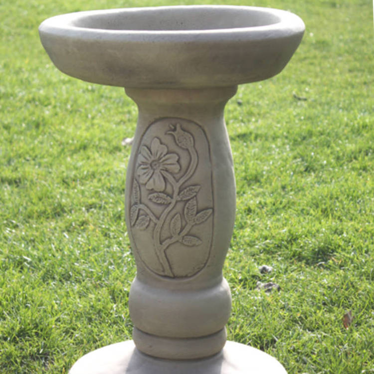 Sunflower Stone Bird Bath SFBB-4-025