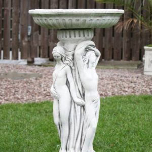 Three Graces Stone Bird Bath TGBB-4-024