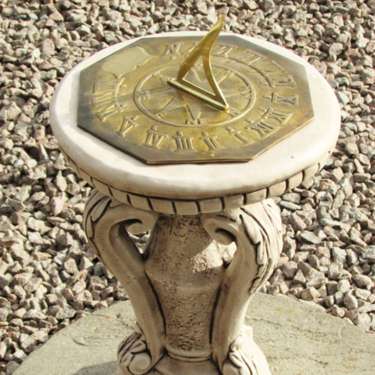 Vase Ornate Stone Sundial VSUN-4-052