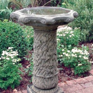Vine Stone Birdbath VBB-4004