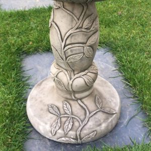 Woodpecker Ornate Stone Birdbath WPBB-4-007